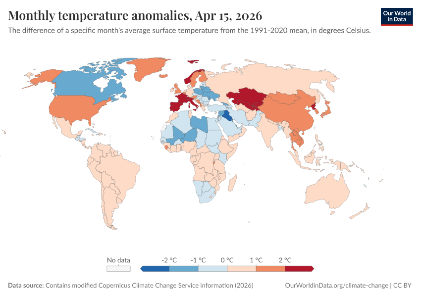 A thumbnail of the "Monthly temperature anomalies" chart